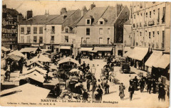 Nantes - Le Marché de la Place Bretagne à Nantes
