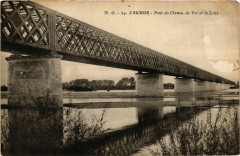 Saumur - Pont de Chemin de Fer et la Loire à Saumur