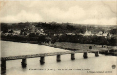 Champtoceaux vue sur la Loire. Le Pont et Oudon -
													49 Maine et Loire
												