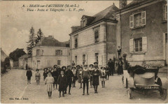 Brain sur l'Authion - Place Postes et Telegraphes -
													49 Maine et Loire
												