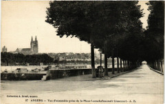 Angers Vue d'ensemble prise de la Place Larochefoucault Liancourt à Angers
