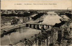 Angers - Vue générale - Ponts du Centre et de la Haute-Chaine à Angers