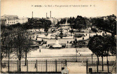 Angers - Le Mail - Vue générale et Palais de Justice à Angers