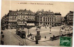 Angers - Place du Ralliement et la Poste à Angers