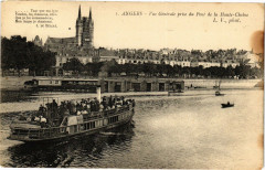Angers-Vue générale prise du Pont de la Haute Chaine à Angers