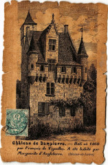 Carte postale ancienne Chateau de Dampierre - Bati en 1460 par Francois de Vignalles...
                                                                     à Saumur
                                