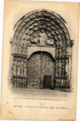 Angers - Portail de la Cathédrale Eglise Saint-Maurice à Angers