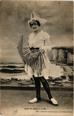 Les Sables-d'Olonne - Qu'il fait chaud a la Mer - Femme - Folklore aux Sables-d'Olonne
