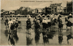 Sables-d'Olonne - Promenade a anes sur la Plage