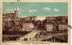 Le Mans la Cathedrale Pont en X et Tunnel au Mans