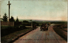 Carte postale ancienne Circuit De La Sarthe - Virage A La Croix De Mission D'Ardenay
                                                                     à Ardenay-sur-Mérize
                                