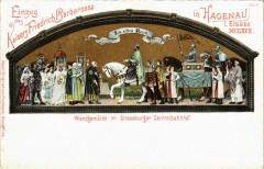 Wandgemalde im Strassbourg Centralbahnhof