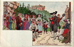 Usages & Costumes d'Alsace - Folklore - Types