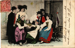 Souvenir d'Alsace-Lorraine - Folklore - Types