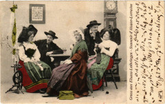 Souvenir d'Alsace-Lorraine - Folklore - Types