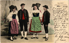 Souvenir d'Alsace-Lorraine - Folklore - Types