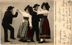 Paysans Alsaciens a la Danse - Types - Folklore