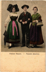 Paysans Alsaciens - Elsasser Bauern - Folklore - Types