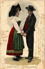 Paysans Alsaciens - Elsasser Bauern - Folklore - Types