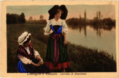 Lorraine et Alsacienne - Lothringen u. Elsasserin - Folklore