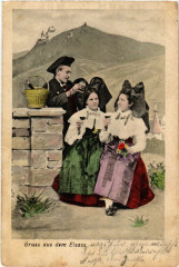 Gruss aus dem Elsass - Folklore - Types à Russ