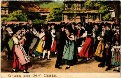 Gruss aus dem Elsass - Folklore - Types à Russ