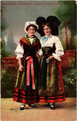 Elsasserin u. Lothringerin - Alsacienne et Lorraine - Folklore