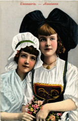 Elsasserin - Alsacienne - Folklore - Types