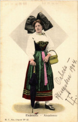 Elsasserin - Alsacienne - Folklore - Type