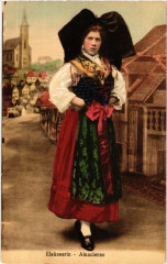 Elsasserin - Alsacienne - Folklore - Type