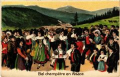 Bal Champetre en Alsace - Folklore - Types