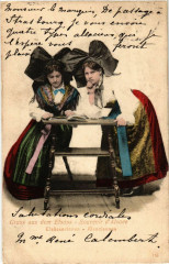Alsaciennes - Elsasserinen - Types - Folklore