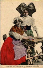 Alsacienne et Lorraine - Elsasserin und Lothringerin - Folklore