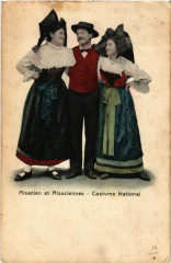 Alsacien et Alsaciennes - Costume National - Folklore - Types