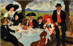 Alsace - Elsass - La Repas Alsacien - Types - Folklore