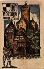 Hoch-Königsburg im Elsas - Am untern Burghof - 1905