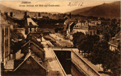 Zabern Grosse Schleuse mit Blick auf Greifenstein