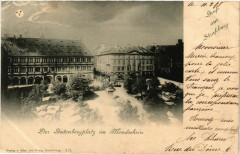 Gruss aus Strassburg Der Gutenbergplatz im Mondschein à Berg