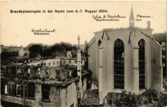 Brandkatastrophe in der Nacht vom 6-7 august 1904