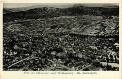 Blick von Schweigen nach Weissenburg