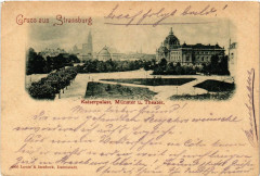 Strassburg Kaiserpalast Munster u.Theater