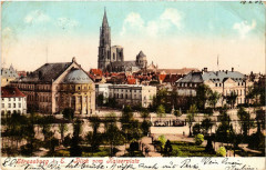 Strassburg Blick vom Kaiserplatz
