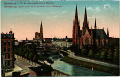 Strassburg Eglise prot.de la garnison et la Cathedrale