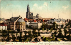Strassburg Blick vom Kaiserplatz