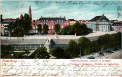 Strassburg Palais du Stathalter Theatre et Cathedrale -
													67 Bas Rhin
												