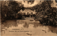 Strassburg Orangerie See und Hauptrestauration -
													67 Bas Rhin
												