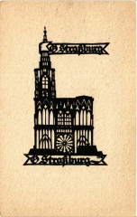 Strassburg - Original Scherenschnitt A.M. Schwindt