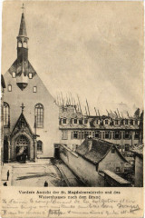 Vordere Ansicht der Saint-Magdalenenkirche u. des Waisenhauses