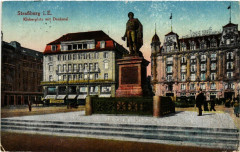 Strassburg-Kleberplatz mit Denkmal