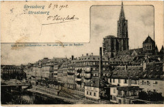 Strassburg-Vue prise du quai des Bateliers